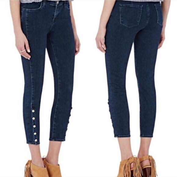 J Brand Suvi Cropped Skinny Jeans Allegiance 27 - Picture 1 of 14